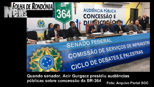Acir alerta: modelo de concessão da BR-364 não serve para Rondônia