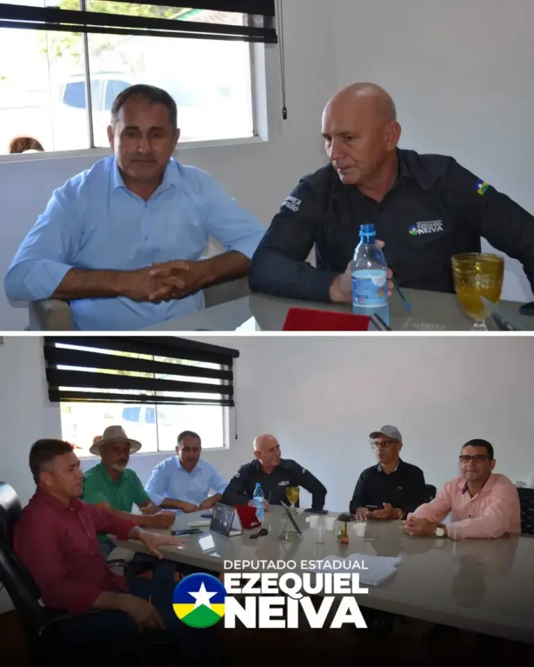 Deputado Ezequiel Neiva entrega veículo 0 km para Secretaria de Obras e firma compromisso com melhorias em escola de Alto Alegre dos Parecis