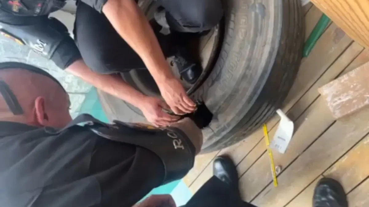 Policiais encontram droga dentro de pneu em casa de luxo de Senador Canedo