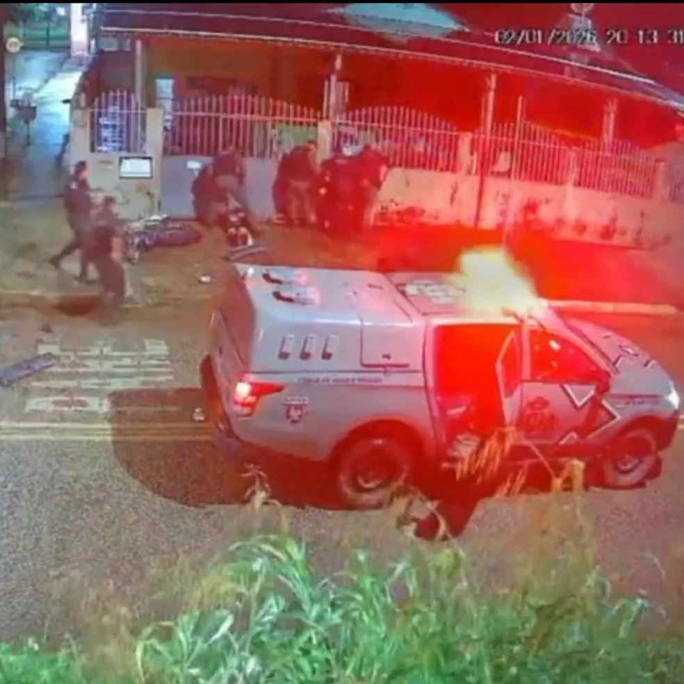 Policiais suspeitos de agredir jovens após perseguição em RO — Foto: Reprodução/redes sociais