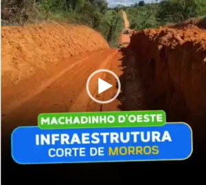 O Deputado Ezequiel Neiva esteve em Machadinho D'Oeste acompanhando os trabalhos de rebaixamento de morros na região do P.A. Belo Horizonte.
