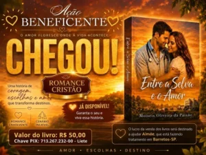 Ação beneficente une literatura e solidariedade em apoio ao tratamento de Aimée