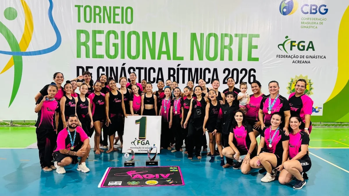 Atletas da AGIV brilham no Torneio Regional Norte e garantem vagas para o brasileiro de ginástica rítmica