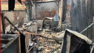 Máquina de lavar pega fogo e provoca incêndio em RO; apartamento fica destruído