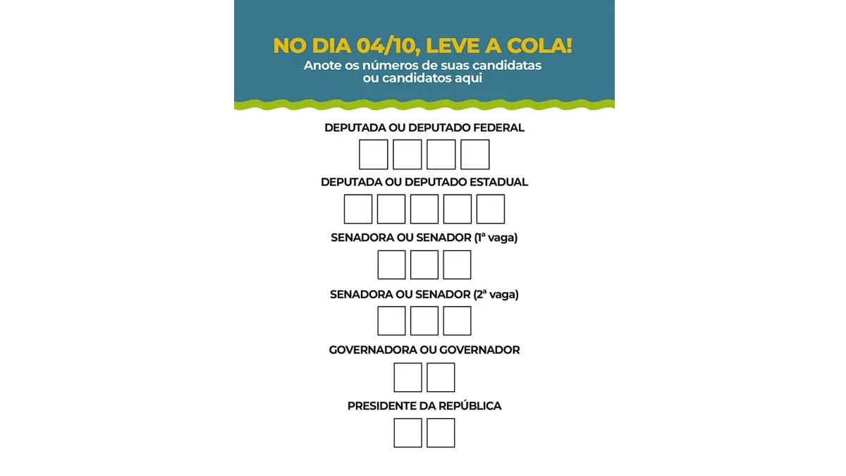 Eleições 2026: saiba a ordem dos votos na urna e evite confusão na hora de votar