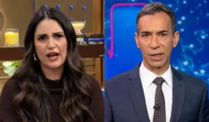 Chris Flores paralisa o 'Melhor da Tarde' e defende César Tralli ao vivo: "Pessoa errada"