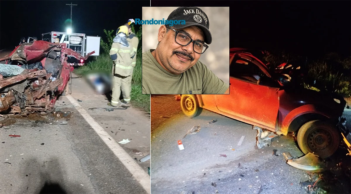 Motorista morre preso às ferragens após bater de frente em ônibus na BR-319